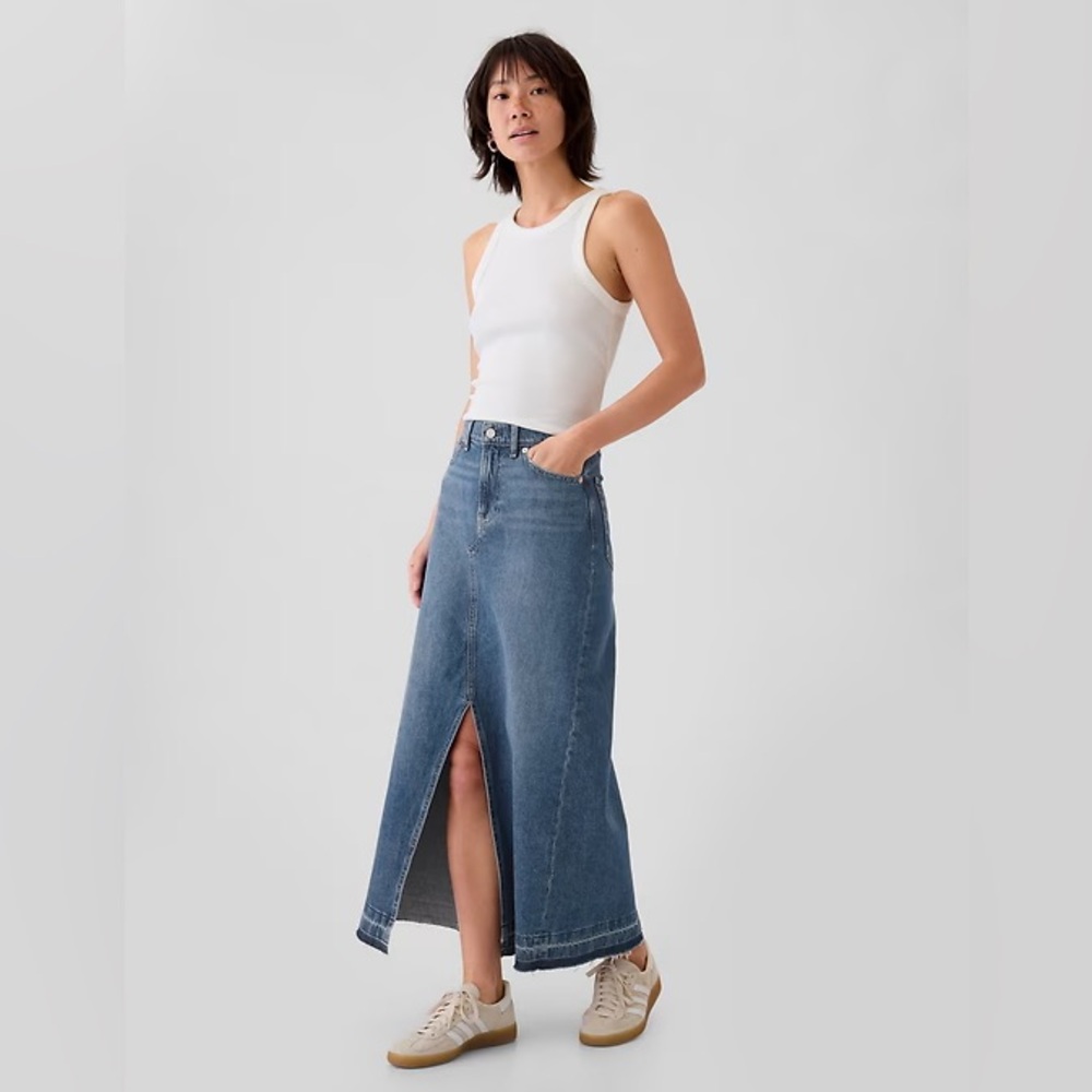 GAP Denim Maxi Skirt